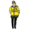 Policeman Police Officer 999 Man Metal Enamel 3...