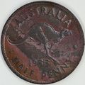 AUSTRALIA 1955 Halfpenny / ½ Penny (B- D)