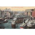 ZAYIX Postcard Steamers Rush Street Bridge Chic...