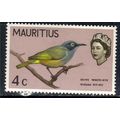 Mauritius 1965 QE2 4cts Olive White Eye Bird MM...