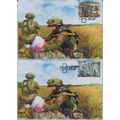 UKRAINE Maxi cards FDC Kyiv Heroic professions....