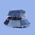 Women Men Bucket Unisex Denim Hats Fisherman Ca...