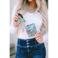 Green Western Fashion Card Bag Bracelet Key Ring