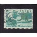 1958 canada panning for gold 5c f/u sg503