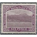 Dominica 1909 SG52 6d Dull & Bright Purple Moun...