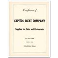 capitol meat company 1953 houston supplies cafe...