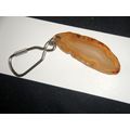 60mm x 20mm nice natural brown banded agate sli...