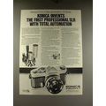 1968 Konica Autoreflex T Camera Ad - Total Automation