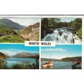 North Wales Multiview Postcard 1972 used VGC
