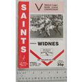 1986 programme St. Helens v. Widnes, 1/1