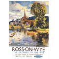 UK RAIL ADVERISING BRITISH RAILWAYS ROSS-ON-WYE...