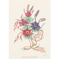 Salvador Dalí Florals Surrealist Flowers 1972 P...