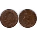 Great Britain. George V. Penny 1918 . dy23531