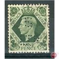 GB stamps 1937-47 KGV1 - 9d SG473 perfin - 1