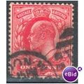 GB stamps 1902-10 KEV11 - 1d SG219 London 45