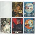 JAMES BOND ' FIVE PROMO cards ( various series )