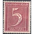 Germany 1921 - 5pf purple/red - Numeral - unused