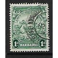 BARBADOS 1938 SG 249c 1d GREEN FINE USED