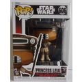 Funko / Pop ' STAR WARS ' 40th ROTJ LEIA / BOUSHH