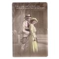 LOVERS used antique postcard December, 1917 pos...