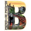 Blue Ridge Mountains Capital B Collage Design F...