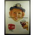 1952 Coca-Cola Soda Ad - You bet it's delicious