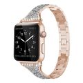 Diamond Encrusted Leather Strap Watchband For A...