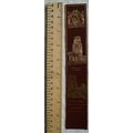 Vintage: red leather bookmark - Bristol