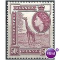 KUT 1954 SG173 50c Reddish-Purple Mounted Mint.