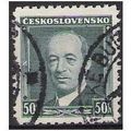 Mi 348: 50 h. bluish green Definitive: Presiden...