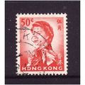 HONG KONG 1962 SG 203 50c SCARLET FINE USED