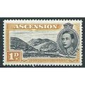 Ascension 1940 SG39a 1d Black & Yellow-Orange P...