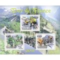 TOGO 2011 SHEET MNH TOUR DE FRANCE CYCLING CICL...