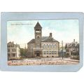Rhode Island Woonsocket Postcard Court House St...