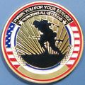 Military Veteran. Challenge Coin. 1.5". 91b.