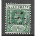 TOGO 1917 KG5 OCCUPATION ANGLO FRENCH FORCES OV...