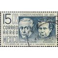 MEXICO, Valentin Gomes Farias, Melchor Ocampo, blue 1956, 15c