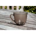 Vintage Smokey Glass Size Cup Made in France Re...