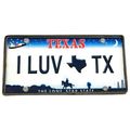 I Luv Texas Wood License Fridge Magnet