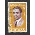 JORDAN 1966 PORTRAIT KING HUSSEIN USED 35F