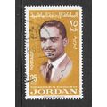 JORDAN 1966 PORTRAIT KING HUSSEIN USED 35F