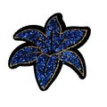 Iron On Flower Patch Sew Patches Sequin Glitter...
