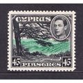 Cyprus KGVI 1938-51 45pi Green Black SG161 Mint...