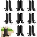 16Pcs Adjustable Post Base Bracket Fit 1.5X1.5,...