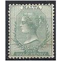 Malta 1885 SG20 1/2d Green Mounted Mint ..