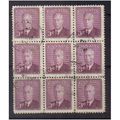 1949 canada george v1 3c f/u block sg416