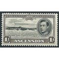 Ascension 1938 SG44 1/- Black & Sepia Mounted M...