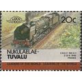 TUVALU, Nukulaelae, RAIL, SNCF 160, Photo, brown 1984, 20c