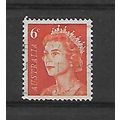Australia.SG387a 6c Queen Elizabeth II (Orange)...