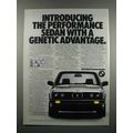 1983 BMW 318i Car Ad - A Genetic Advantage